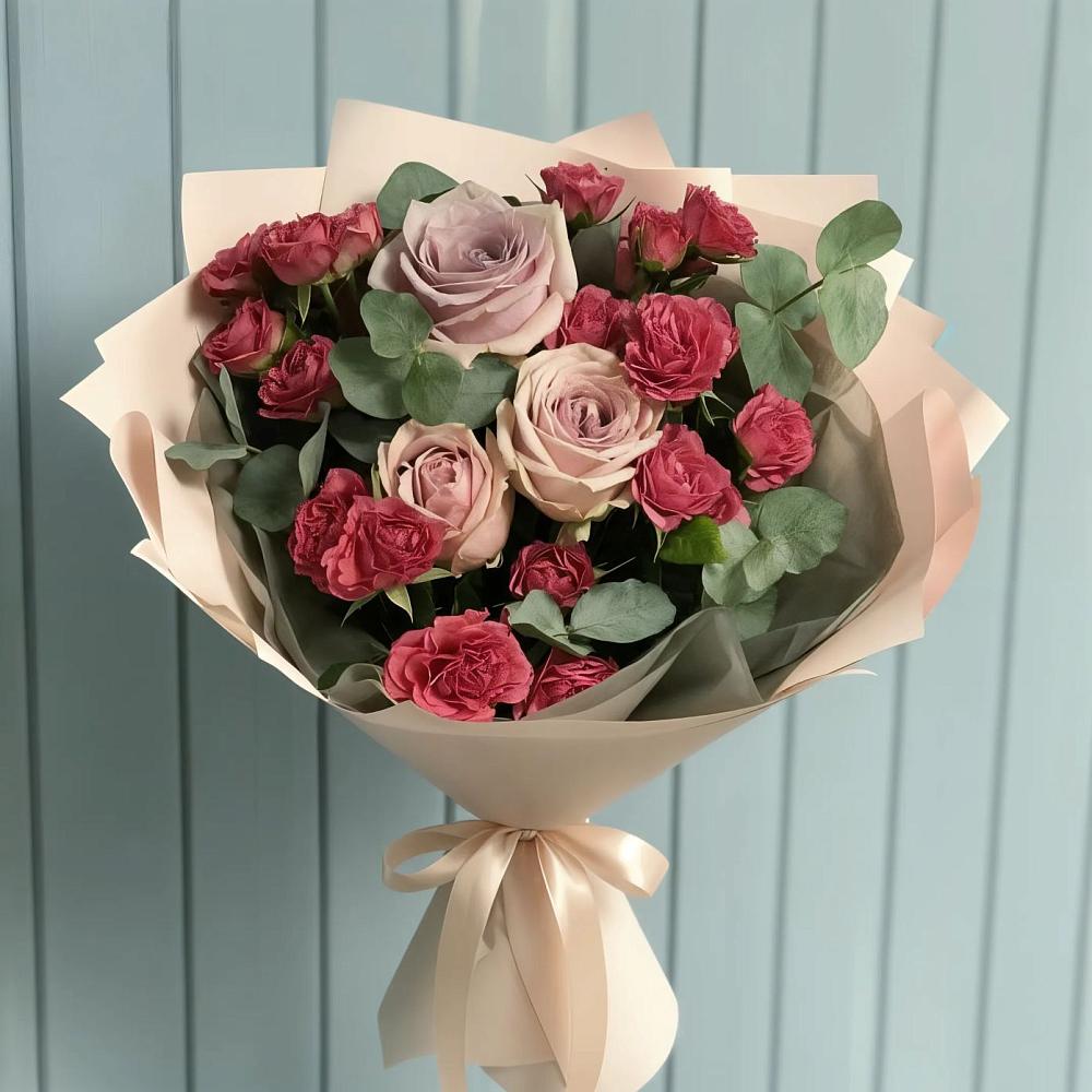 Букет цветов из: Гвоздики и Розы в Дзержинском