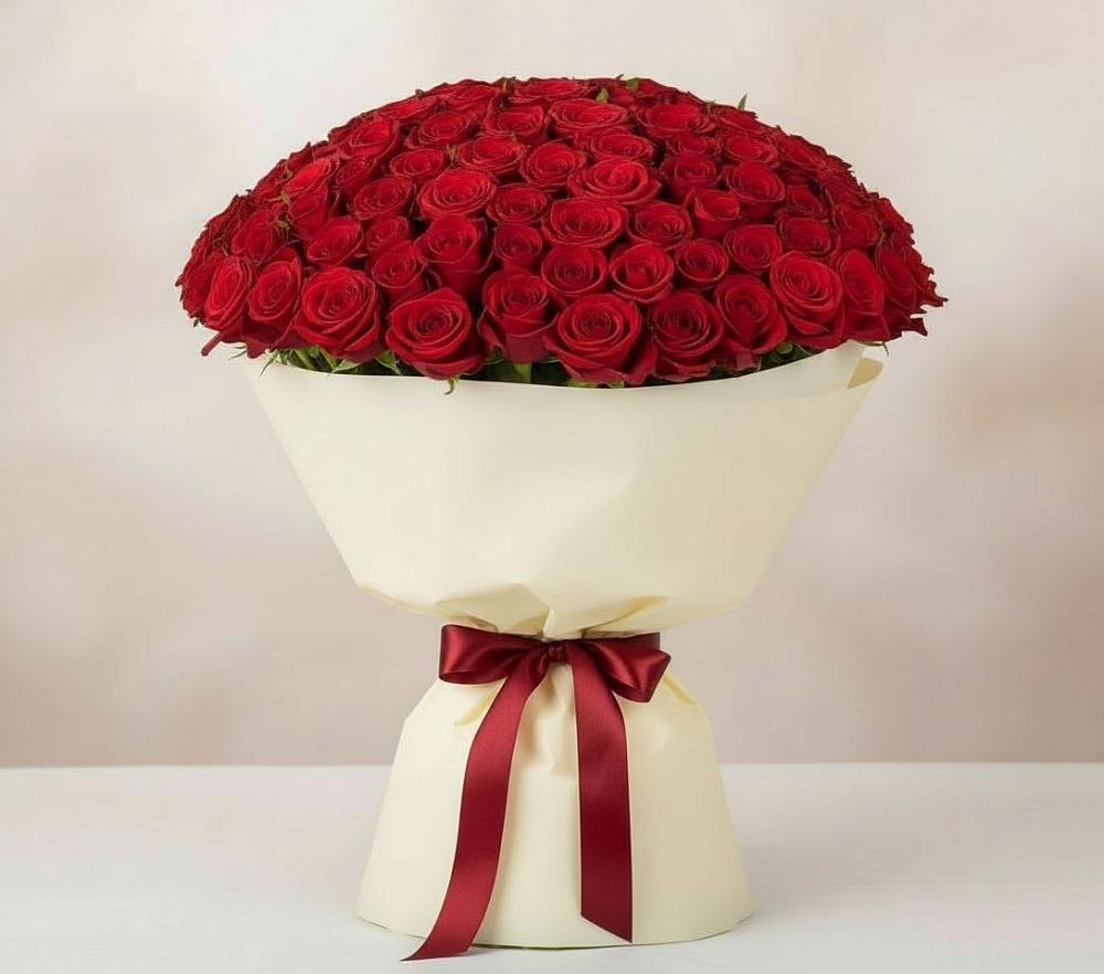 Букет 101 Красная роза Милано в Дзержинском