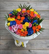 Букет цветов из:  Розы и Хризантемы в Дзержинском