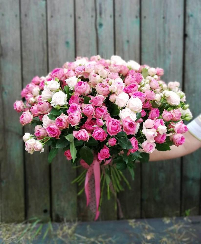 Букет Розовые кустовые розы Натали и Лав Лидия в Дзержинском